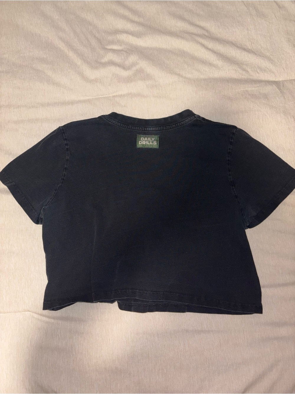 NWOT Daily Drills Cropped Black Top